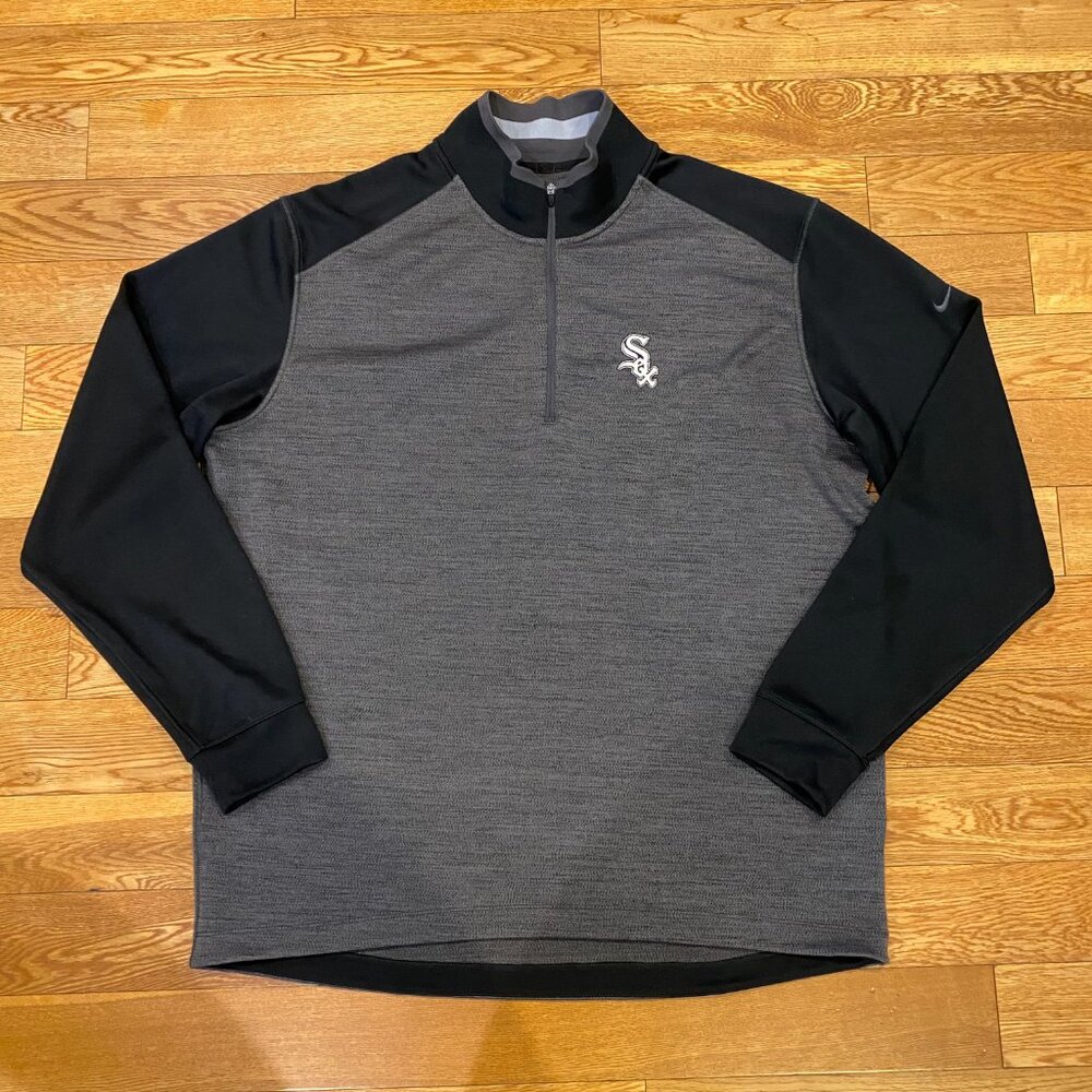 Nike MLB Chicago White Sox Performance Tour Dri Fit Pullover Quarter Zip XL